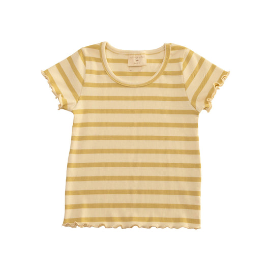 Short Sleeve Tee - Olive Stripes