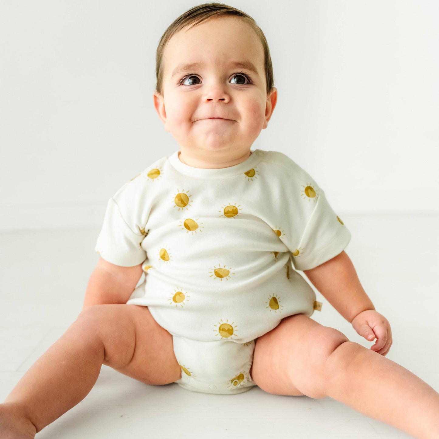 Organic Bubble Romper - Sunshine