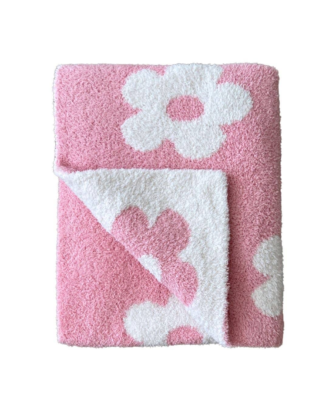 Daisy Baby Blanket-Pink