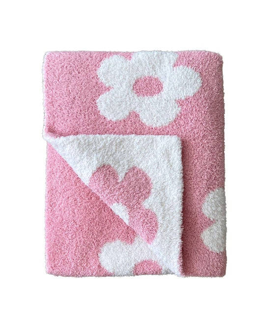 Daisy Baby Blanket-Pink