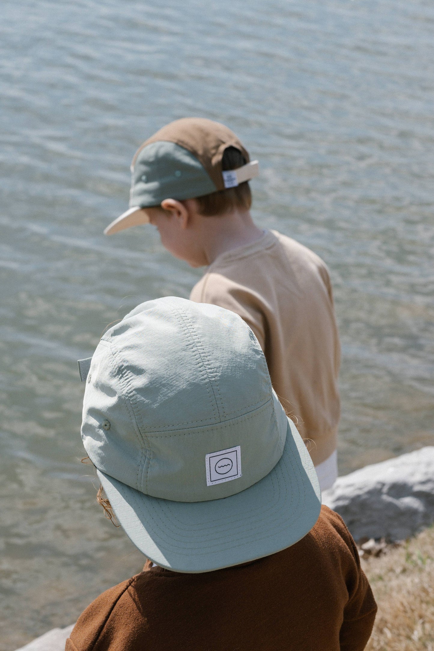 Waterproof Five-Panel Hat in Sea Foam