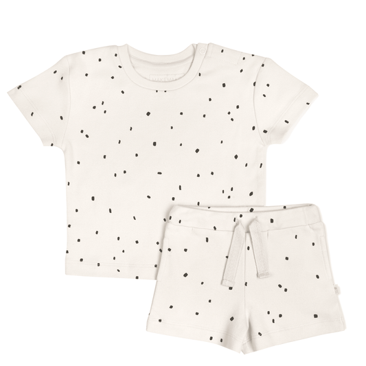 Organic Tee and Shorts Set - Pixie Dots