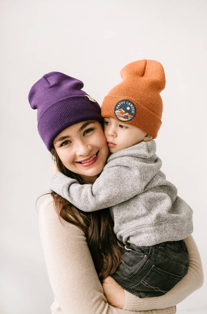 Seaslope - Made In USA- Plum Beanie- Multi Sizes: Infant/Toddler (Fits Ages 0-4)