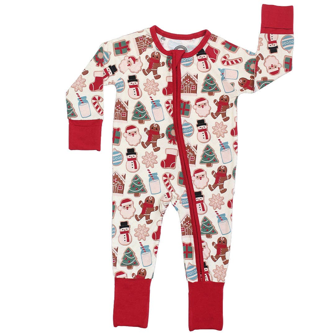 Milk and Cookies Christmas Baby Pajamas