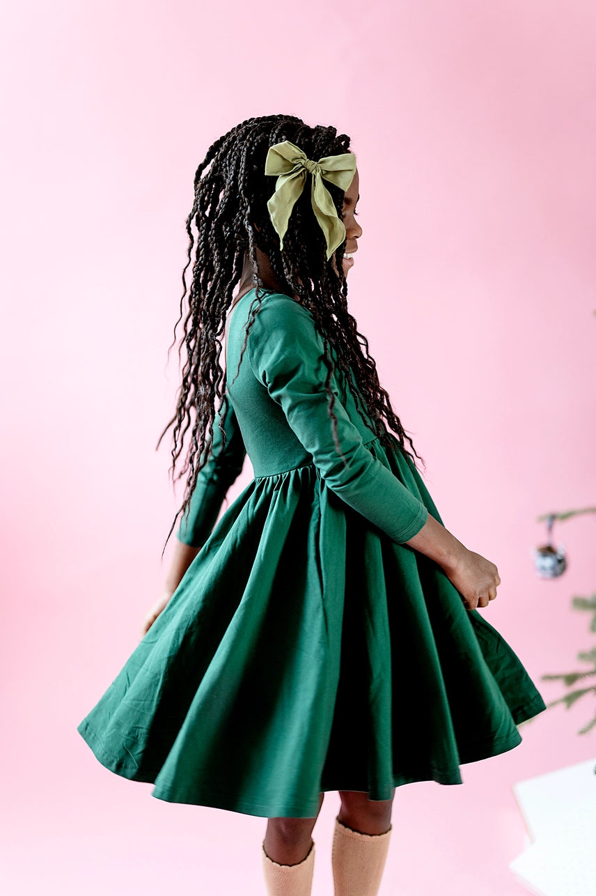 Gwendolyn Dress in Evergreen