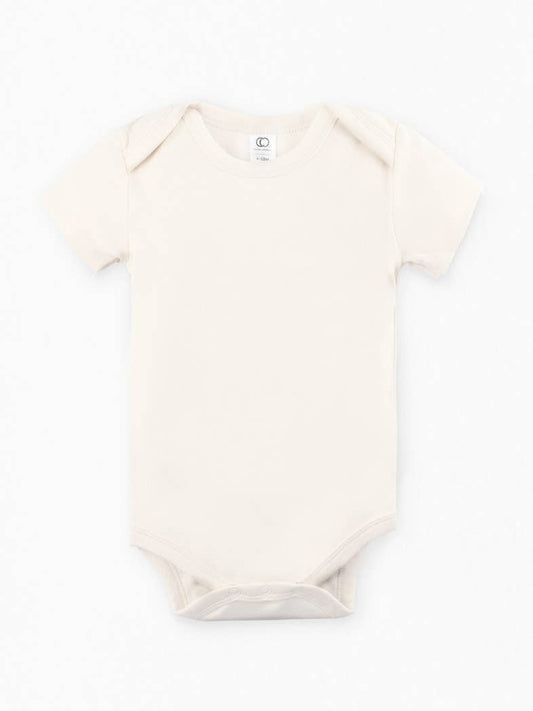 Short Sleeve Bodysuit - Natural