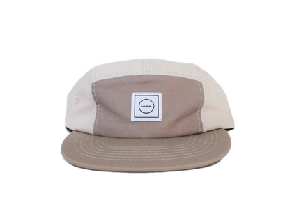 Cotton Five-Panel Hat in Sand