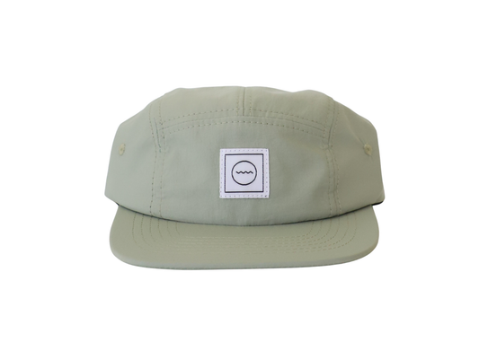 Waterproof Five-Panel Hat in Sea Foam