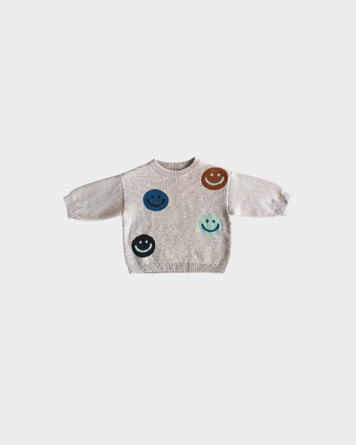 Smiley Faces Knit Sweater